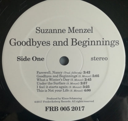 Suzanne Menzel : Goodbyes And Beginnings (LP, Album, RE, RM)