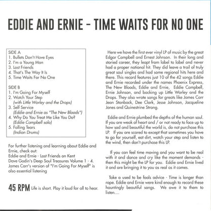 Eddie And Ernie* : Time Waits For No One (LP, Comp)