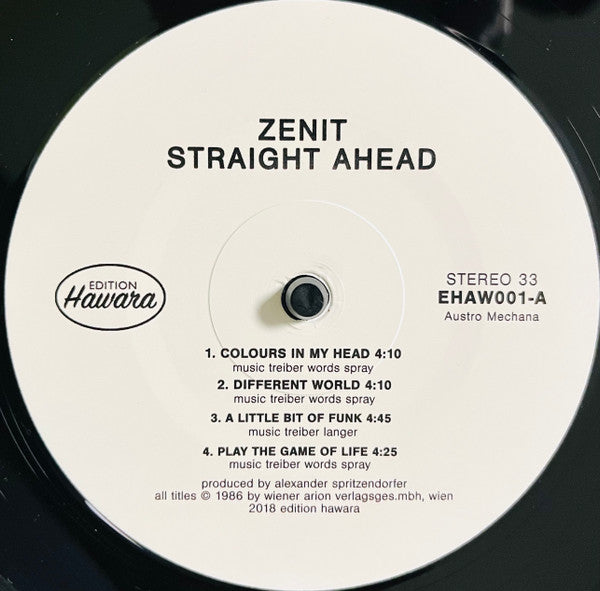 Zenit (4) : Straight Ahead (LP, Album, RE)