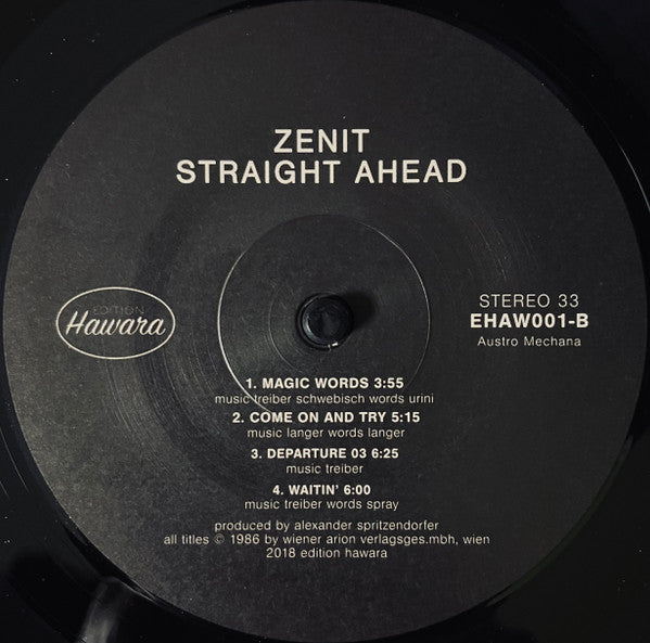 Zenit (4) : Straight Ahead (LP, Album, RE)