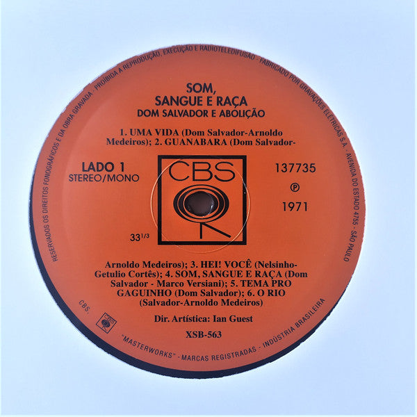 Dom Salvador E Abolição : Som, Sangue E Raça (LP, Album, Ltd, Num, 180)