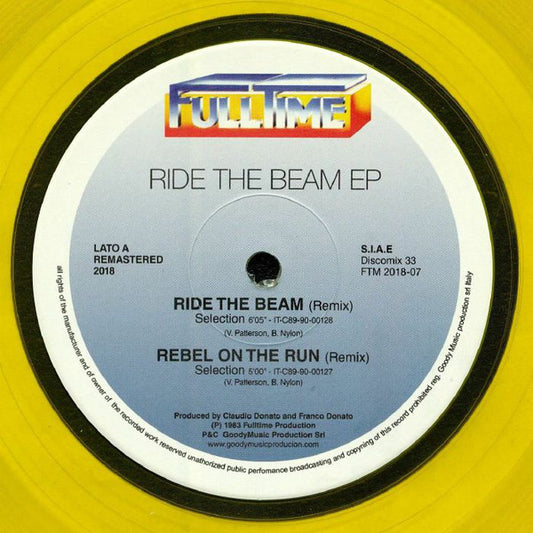 Selection : Ride The Beam EP (12", EP, Ltd, Num, RE, RM, Yel)