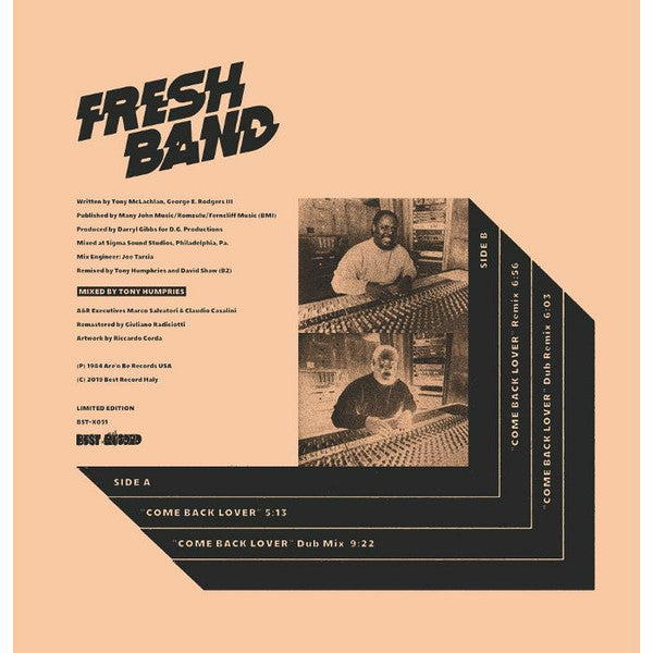 Fresh Band : Come Back Lover (12", Ltd, RM)