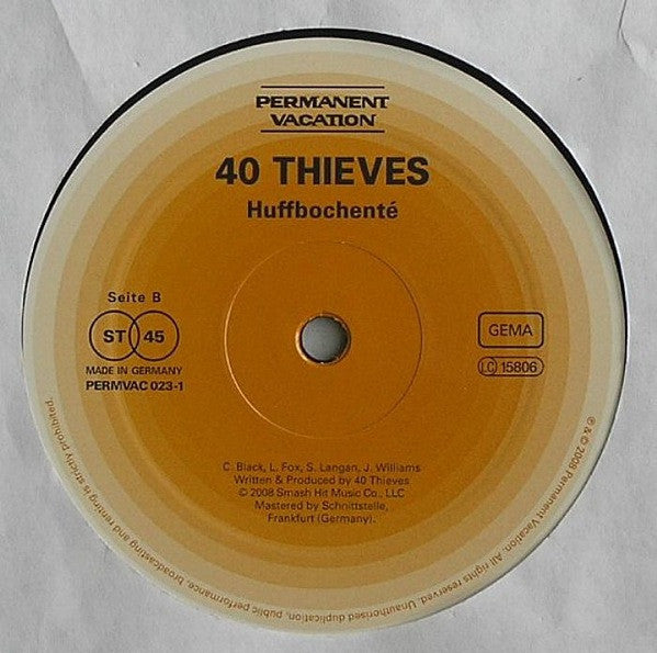 40 Thieves : Don't Turn It Off (12")