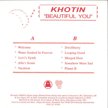 Khotin : Beautiful You (LP, Album)