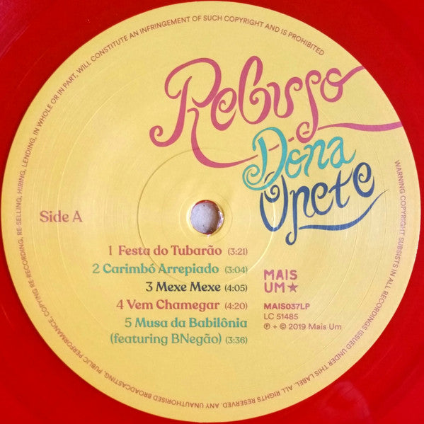 Dona Onete : Rebujo (LP, Album, Red)