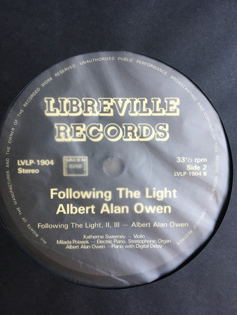 Albert Alan Owen : Following The Light (LP, Ltd, RE)