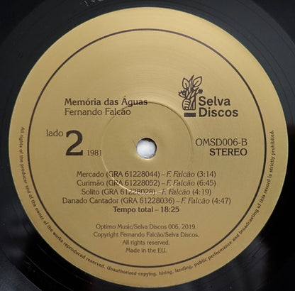 Fernando Falcão : Memória Das Águas (LP, Album, RE, RM)