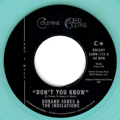 Durand Jones & The Indications : Don't You Know (7", Ltd, Bab)