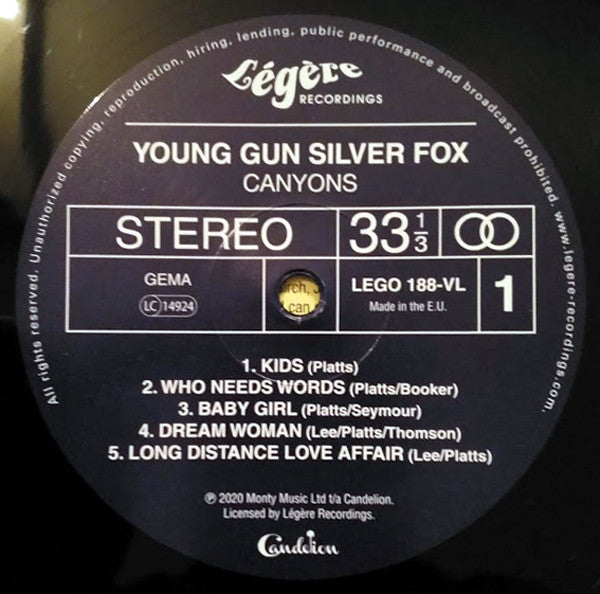 Young Gun Silver Fox : Canyons (LP, Album)