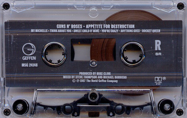 Guns N' Roses : Appetite For Destruction (Cass, Album, SR)