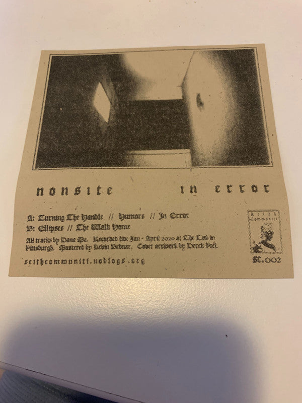 Nonsite : In Error (Cass, c36)