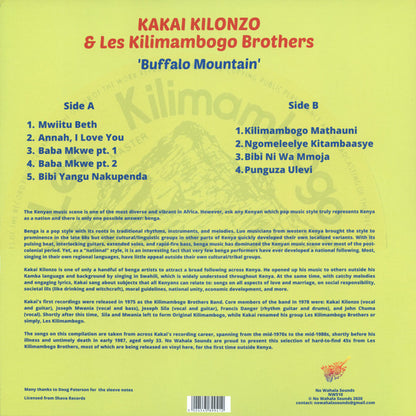 Kakai Kilonzo & Kilimambogo Brothers : Buffalo Mountain (LP, Comp)