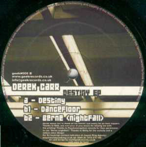 Derek Carr : Destiny EP (12", EP)
