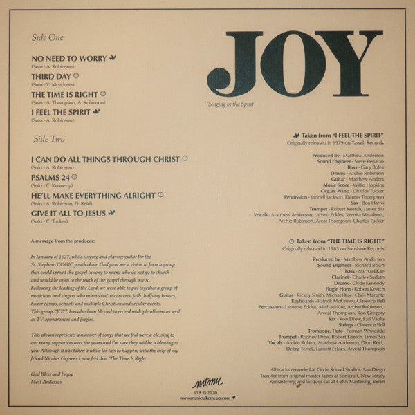 Joy (46) : The Time Is Right (LP, Comp, Ltd)