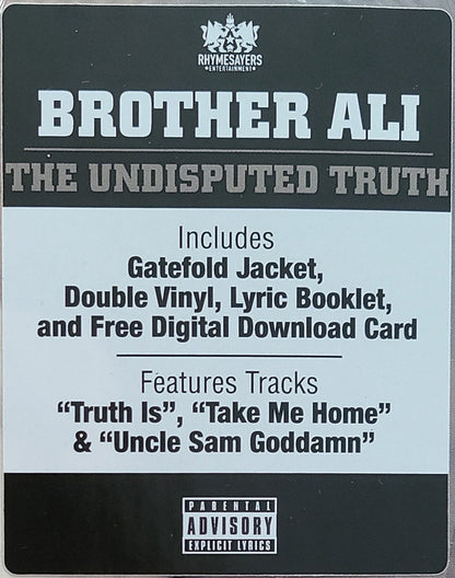Brother Ali : The Undisputed Truth (2xLP, Album, Gat)
