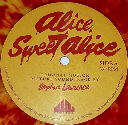 Stephen J. Lawrence : Alice, Sweet Alice (Original Motion Picture Soundtrack) (LP, Album, Yel)