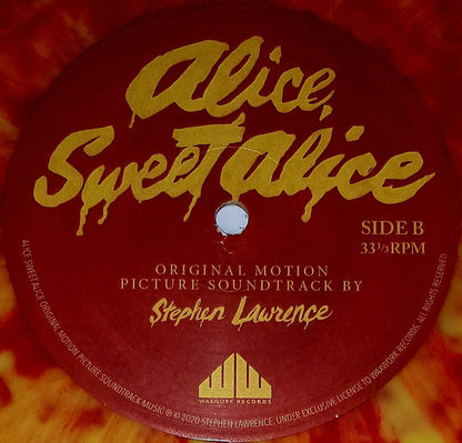 Stephen J. Lawrence : Alice, Sweet Alice (Original Motion Picture Soundtrack) (LP, Album, Yel)