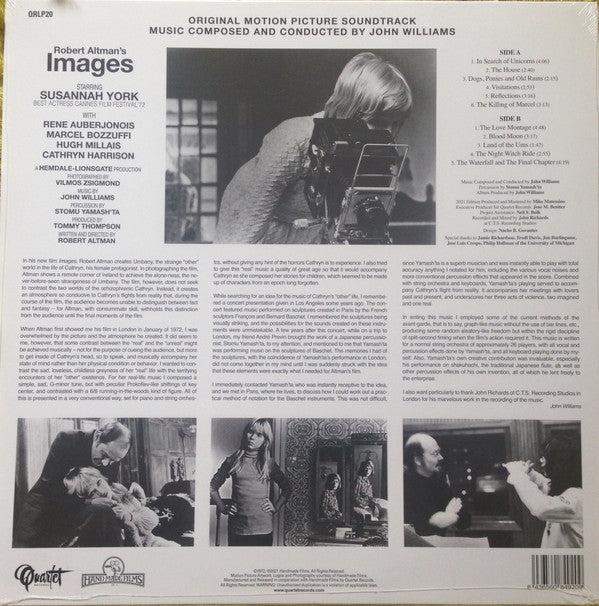 John Williams (4) : Images (Original Motion Picture Soundtrack) (LP, Ltd, RM, 180)