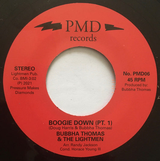 Bubbha Thomas & The Lightmen Plus One : Boogie Down  (7")