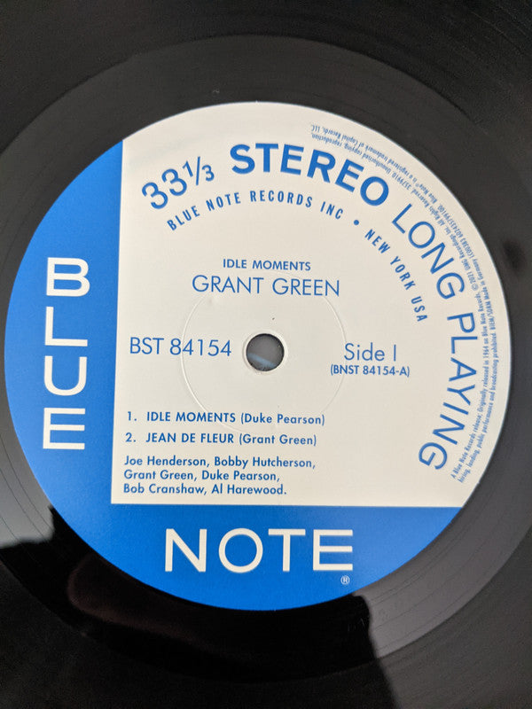 Grant Green : Idle Moments (LP, Album, RE, 180)