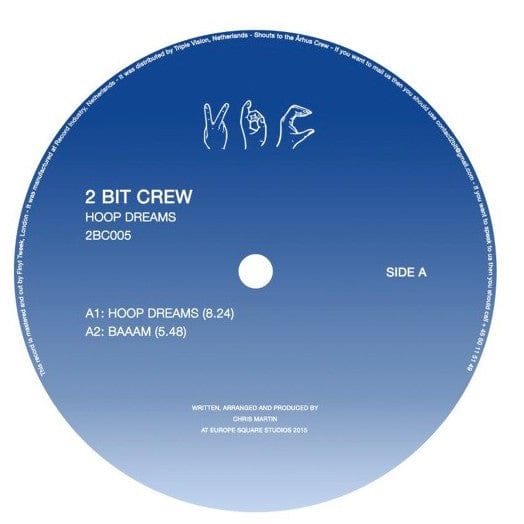 2 Bit Crew - Hoop Dreams (12") 2 Bit Crew Recordings Vinyl