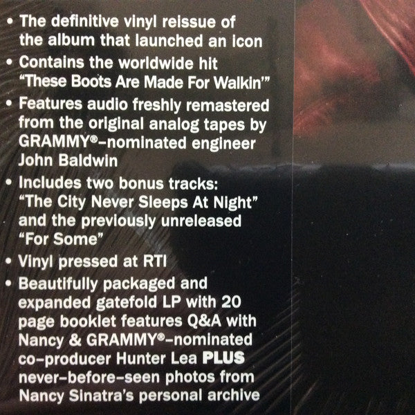 Nancy Sinatra : Boots (LP, Album, RE, RM)