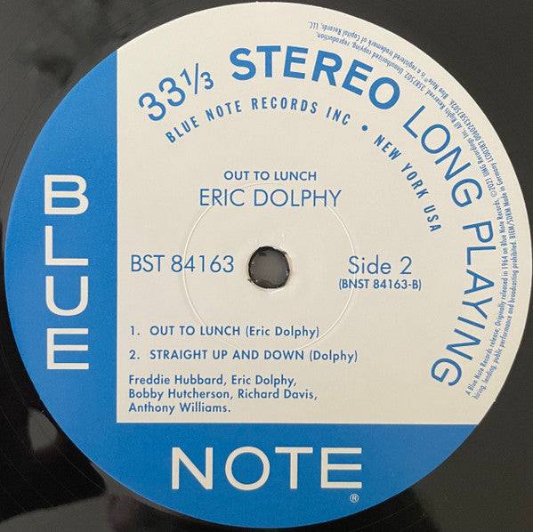 Eric Dolphy : Out To Lunch! (LP, Album, RE, 180)