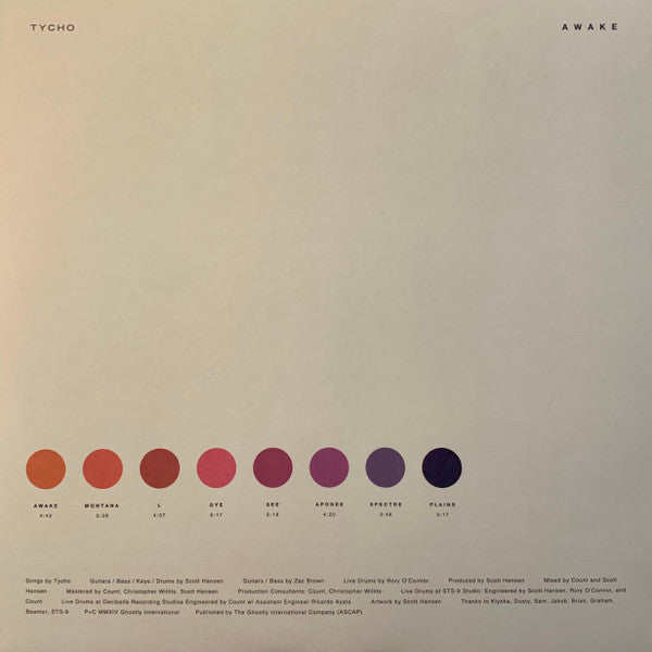 Tycho (3) : Awake (LP, Album, Ltd, RE, Cle)