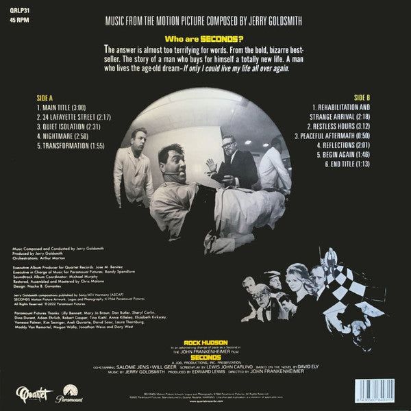 Jerry Goldsmith : Seconds (LP, Album, Mono, Ltd, 180)