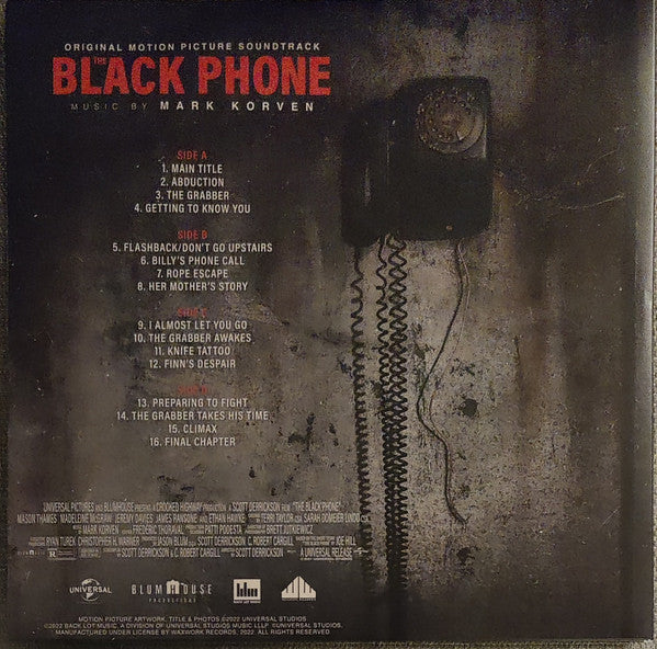 Mark Korven : The Black Phone (Original Motion Picture Soundtrack) (LP, Bla + LP, Red + Album, Dlx, 180)
