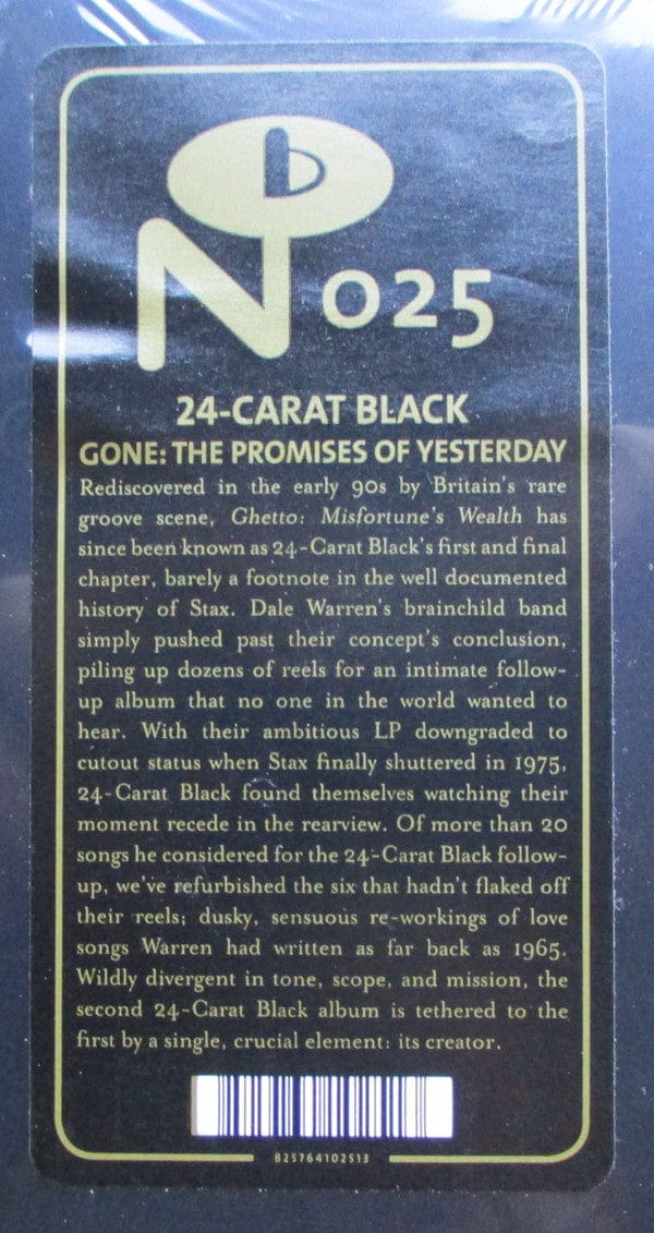 24-Carat Black* - Gone: The Promises Of Yesterday (LP, Album, RP) on Further Records at Further Records