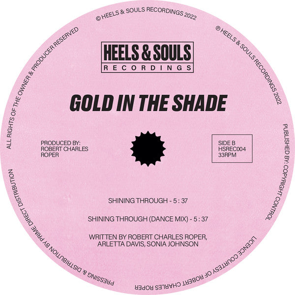 Gold In The Shade : Over You / Shining Through (12", RE, RM)