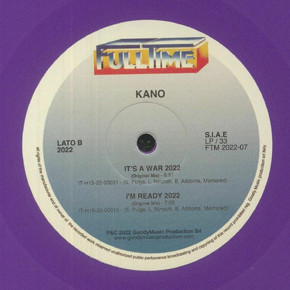 Kano : It's A War (Purple Disco Machine & Lorenz Rhode Remix) (12", Pur)