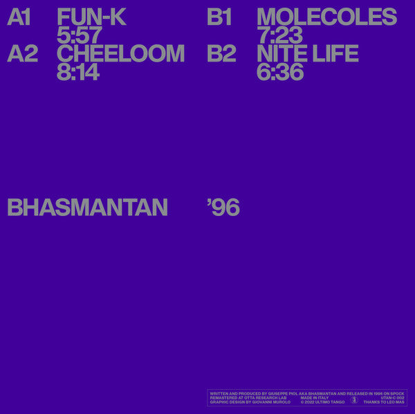 Bhasmantan : '96 (12", EP, RE, RM)