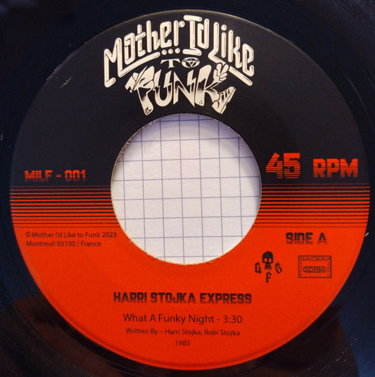 Harri Stojka Express : What A Funky Night / Marihuana (7", Ltd, RE)