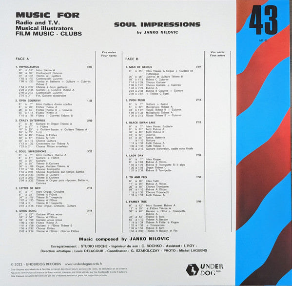 Janko Nilovic : Soul Impressions (LP, Album, RM, Cle)