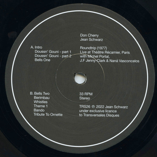 Don Cherry, Jean Schwarz : Roundtrip (1977) (LP, Album)