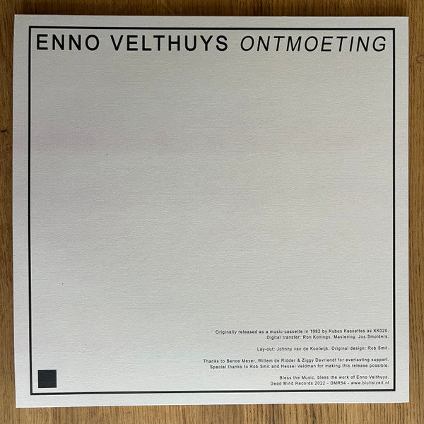 Enno Velthuys : Ontmoeting (LP, Album, RM)