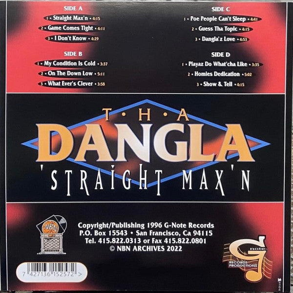 Tha Dangla* : Straight Max'n (2xLP, Album, Ltd, RE)