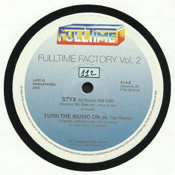 Various : Fulltime Factory Vol. 2 (12", Ltd, Num, RM)