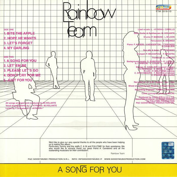 Rainbow Team : A Song For You (LP, Album, Ltd, RM, RP)