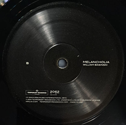 William Basinski : Melancholia (LP, Album, RE, RM)