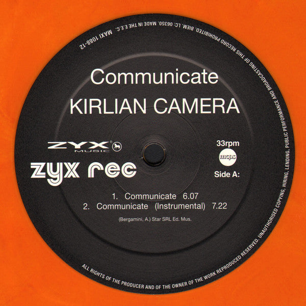 Kirlian Camera : Communicate (12", Ltd, RE, Ora)