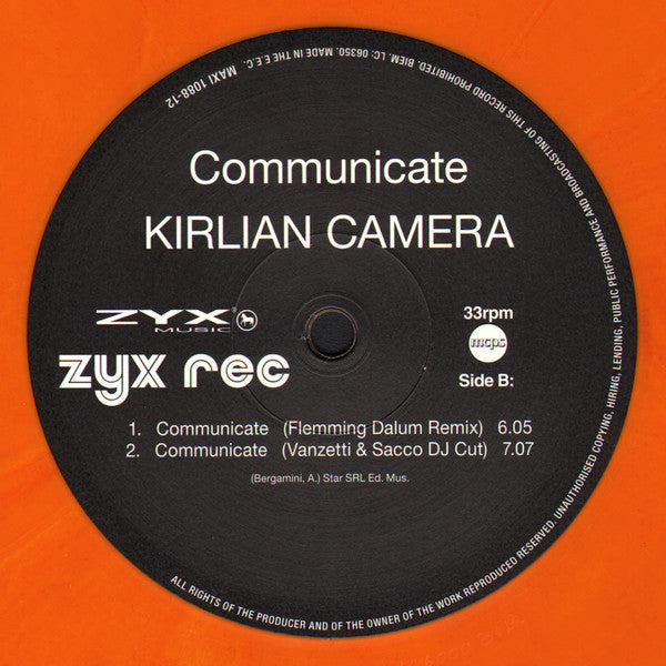 Kirlian Camera : Communicate (12", Ltd, RE, Ora)