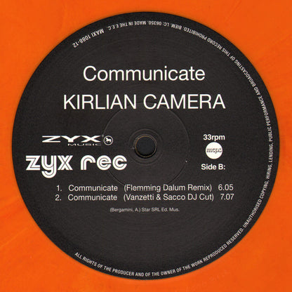 Kirlian Camera : Communicate (12", Ltd, RE, Ora)