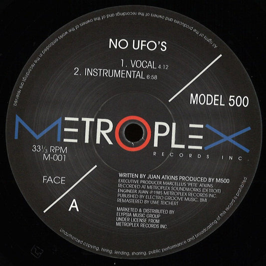 Model 500 : No UFO's (12", RM, RP)