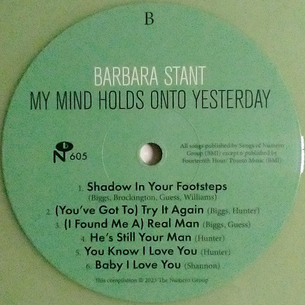 Barbara Stant : My Mind Holds Onto Yesterday (LP, Comp, Cle)