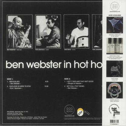 Ben Webster : In Hot House (LP, Ltd, RE, 180)