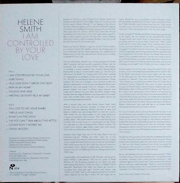 Helene Smith : I Am Controlled By Your Love (LP, Comp, Pin)